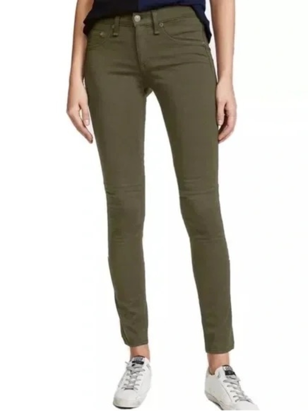 Rag and Bone Taupe Cotton Skinny Pants